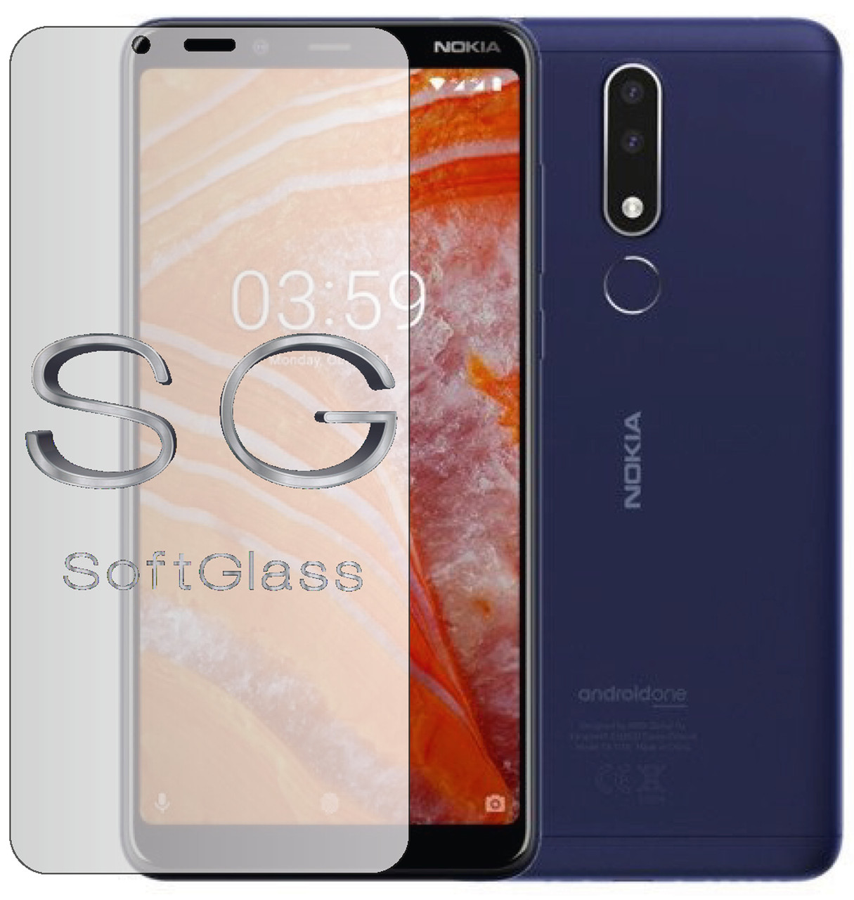 М'яке скло Nokia 3.1 на екран поліуретанове SoftGlass