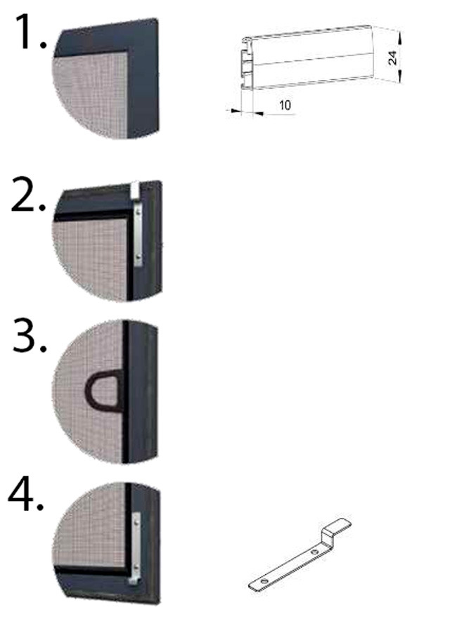 Характеристика москитной сетки для алюминиевых окон