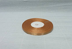 Стрічка атласна, Коричнева, 0,6 см