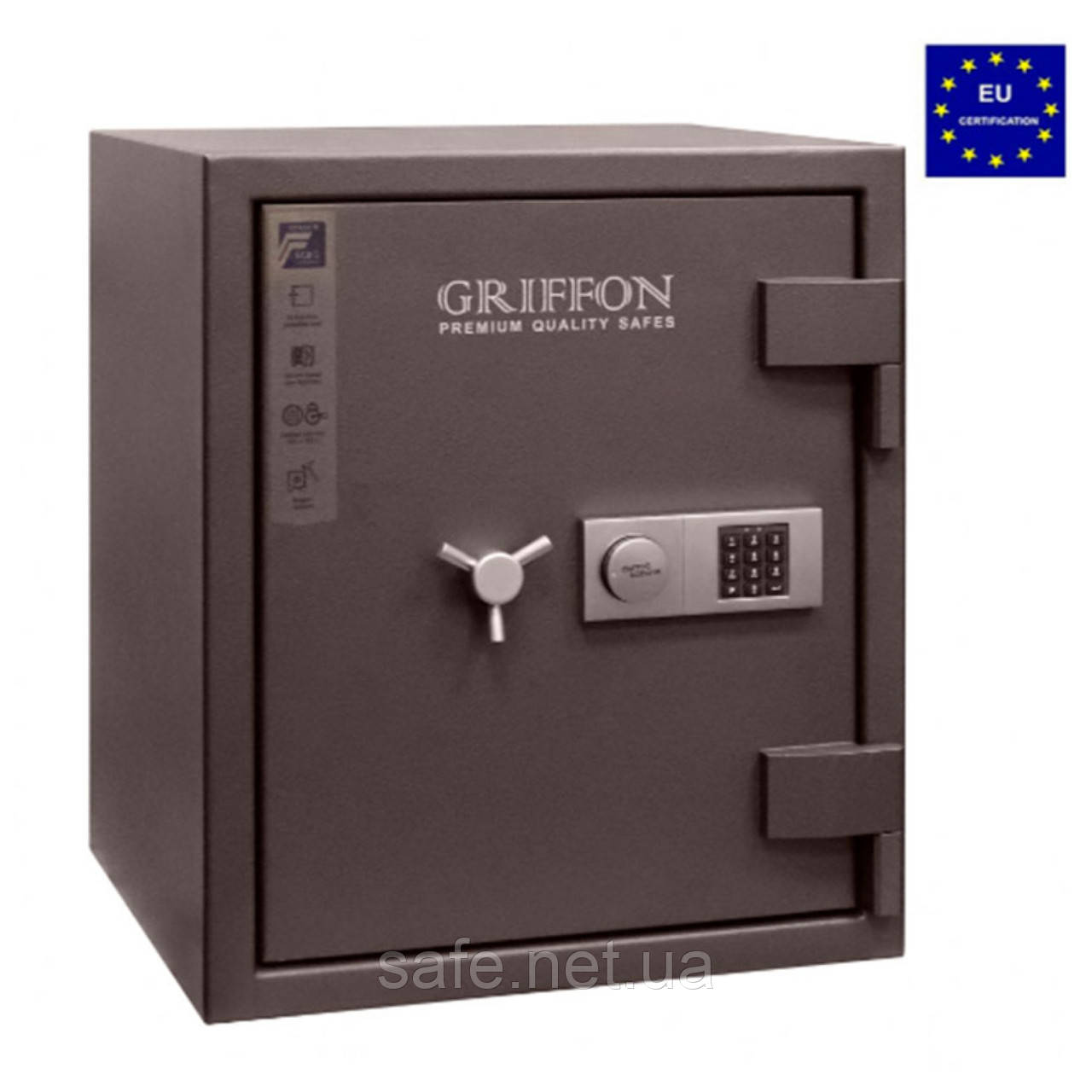 Сейф зламостійкий Griffon CLE III.65.E Combi (ВхШхГ:650x550x550), 3 клас сейф від злому сейф для грошей
