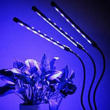 Фітолампа для рослин 45 Вт LED світильник на керуванні зі зміною кольору та таймером потрійний, фото 6