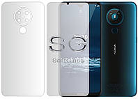 Мягкое стекло Nokia 5.3 Комплект: Передняя и Задняя панель полиуретановое SoftGlass