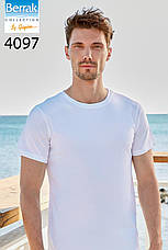 Чоловіча біла футболка Berrak 4097, фото 2