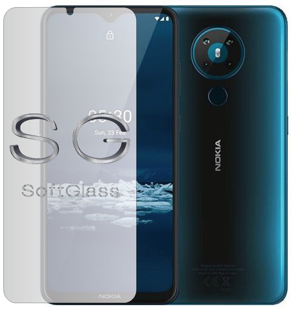 М'яке скло Nokia 5.3 на екран поліуретанове SoftGlass