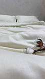 Комплект постільної білизни сатин півтораспальний  айворі, фото 9