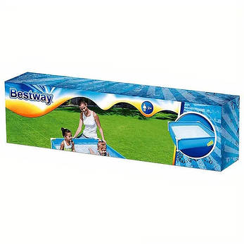 Басейн дитячий каркасний Bestway BW 56217 синій (122 x 122 х 30 см) (Бествей), фото 3