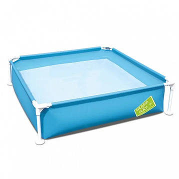 Басейн дитячий каркасний Bestway BW 56217 синій (122 x 122 х 30 см) (Бествей), фото 1