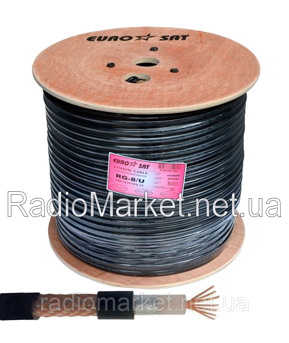 Кабель коаксіальний RG-8/U, багатожильний