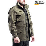Куртка тактична Brotherhood M65 олива демісезонна з пропиткою, фото 3
