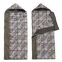 Летний спальник с сеткой от комаров 220х80 пиксель армейский спальник одеяло для ЗСУ спальный мешок для сна