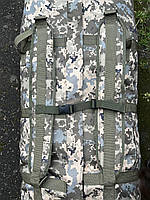 Сумка-баул армейский 140 л. пиксель, тактический баул, тактический баул-рюкзак пиксель