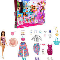 Лялька Барбі Адвент календар з одягом та аксесуарами Barbie Advent Calendar Mattel