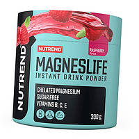 Витамины и минералы для регидратации и стимуляции энергии Nutrend Magneslife Instant Drink Powder 300 г Малина