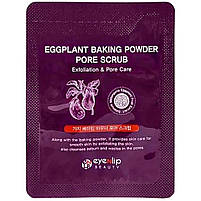 Набір скрабів для обличчя з екстрактом баклажана Eyenlip Eggplant Baking Powder Pore Scrub, 3 г*10шт, фото 2