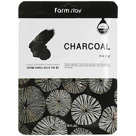 Набір масок з вуглем FARMSTAY VISIBLE DIFFERENCE MASK SHEET CHARCOAL, 23 мл*10шт