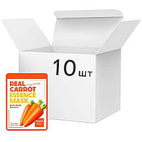 Набор тканевых масок с морковью FARMSTAY REAL CARROT ESSENCE MASK, 23 мл*10шт