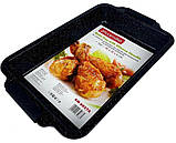 Форма для запікання Kamille 6027А з вуглецевої сталі (чорний мармур), фото 2