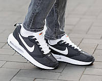 Мужские стильные кроссовки Nike Air Max Dawn Black White, качественные мужские кроссовки Найк