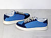 Кеди чоловічі замша та текстиль весна літо сині 42р, фото 2