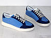 Кеди чоловічі замша та текстиль весна літо сині 42р, фото 3