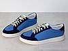 Кеди чоловічі замша та текстиль весна літо сині 42р, фото 5