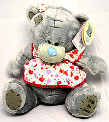 Іграшка "Ведмедик Тедді" у сукні (плюшевий) 17 см.