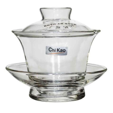 Скляна гайвань Chikao ck-123s, китайська, 100 мл, для заварки чаю, чайна, для китайської чайної церемонії