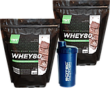 Протеїн WHEY 80 MUSCLE GROW 4 кг TNT Nutrition. Смак Банановий Пончик + Шейкер, фото 5