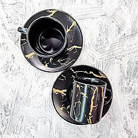Кофейный фарфоровый набор BonaDi Мраморная Роскошь
