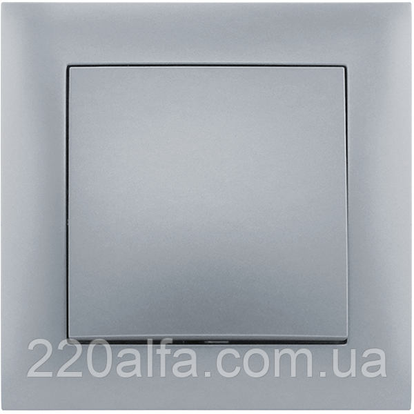 Вимикач одноклавішний серія "IDEAL SILVER" ТМ"MARSHEL"
