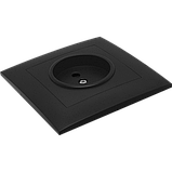 Розетка одномісна серія "IDEAL BLACK" ТМ"MARSHEL", фото 3