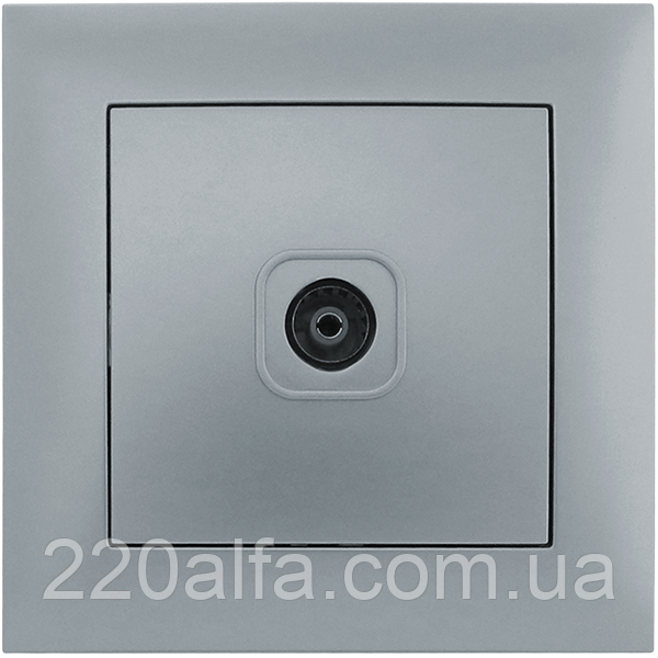 Розетка телевізійна серія "IDEAL SILVER" ТМ"MARSHEL"
