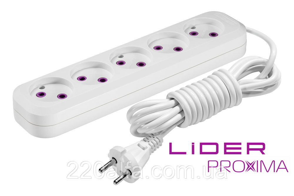 Подовжувач 5г 5м LP16-515 PROXIMA ТМ "LIDER"