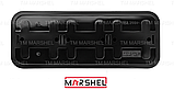 Розетка тримісна з заземленням серія "MAGLEV BLACK" ТМ "MARSHEL", фото 6