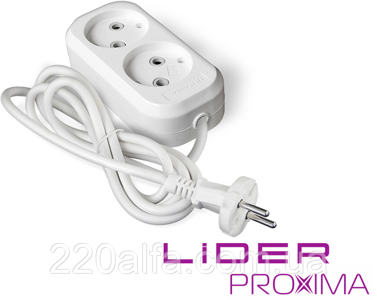Подовжувач 2г 3м LP16-213 PROXIMA ТМ "LIDER"