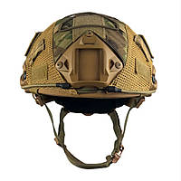 Шлем баллистический каска Fast PE USA 3A с кавером каска NATO 3А койот M L XL