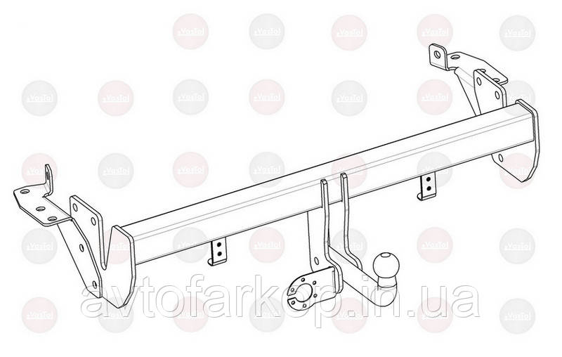 Фаркоп Citroen C4 Aircross (2012-2017)(Фаркоп Ситроен С4 Аиркросс )VasTol - фото 2 - id-p933816341