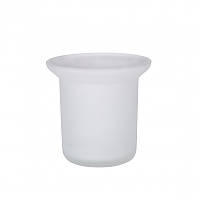Колба для туалетного йоржика склянна Lidz (CRG) 121.05.20 біла
