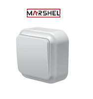 Выключатель одинарний Marshel Maglev белый (VO10-135)