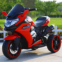 Дитячий електро мотоцикл триколісний на акумуляторі 5588 для дітей 2-6 років Червоний