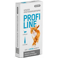 Краплі для тварин ProVET Profiline інсектоакарицид для кішок 4-8 кг 4/1 мл 4823082431106 DAS