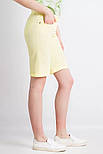 Жіночі шорти бермуди Finn Flare S18-32037-405 жовті 2XL, фото 3