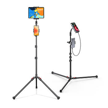 Штатив тринога для планшета та телефона UGREEN 2in1 Tablet and Phone Tripod Stand (чорний) LP585