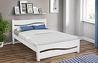 Кровать полуторная Волна 120-200 см (белая)