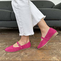 Замшевые туфли балеточки замша розовые размеры 36-41