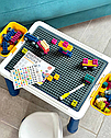 Дитячий столик з конструктором і стільчиком 10301 мольберт 2 в 1, фото 2