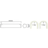 Гнучкий неон круглий COLORS NNR25-20M-WW 48V IP65 14,4W 950Lm 3000K, фото 2