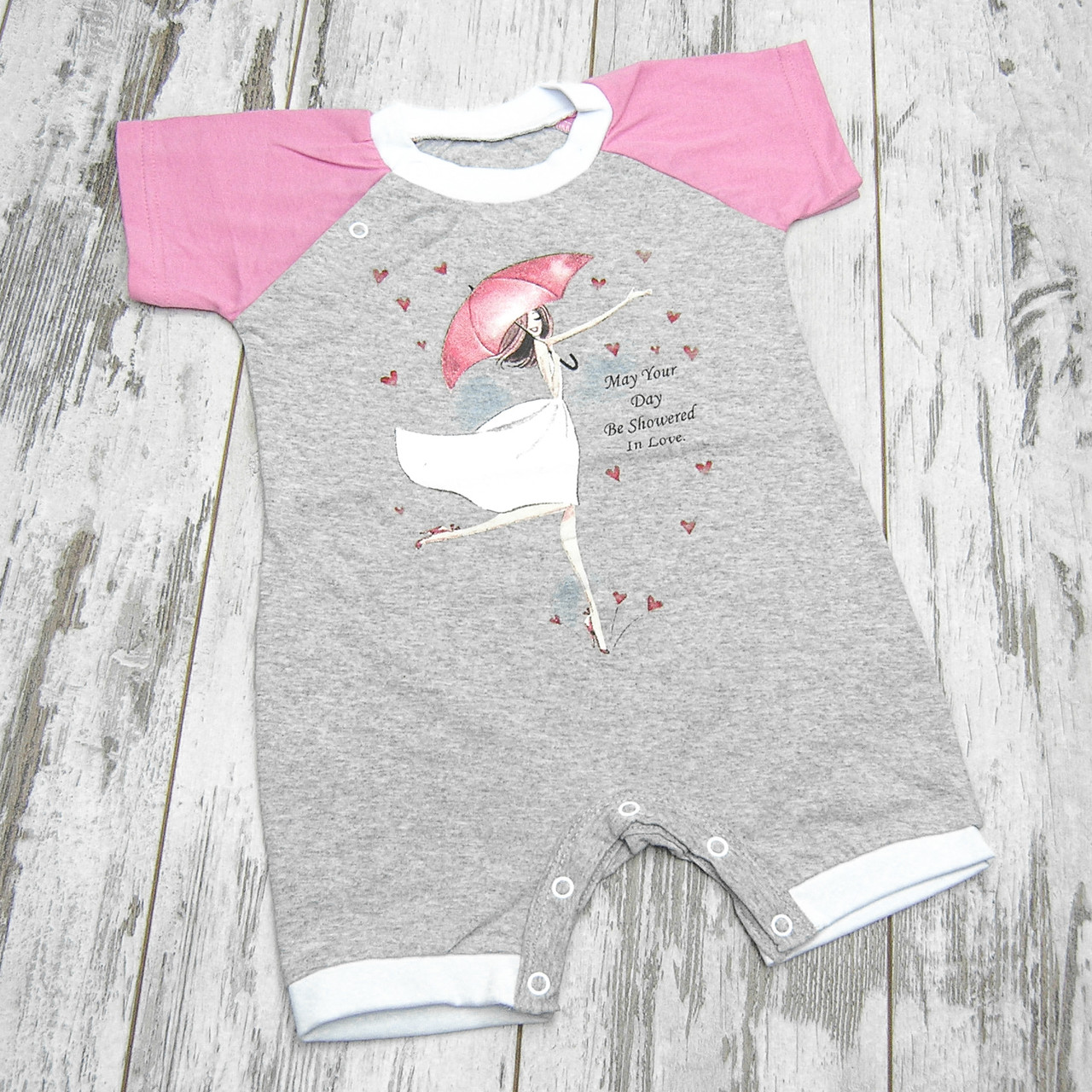 ГУРТОМ від 5 шт тонкий бавовняний пісочник ромпер боді для дівчинки новонароджених малюків літній бодік 3094 РЗВА, фото 1