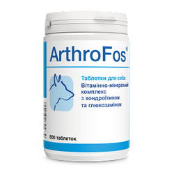 Кормова добавка АртроФос для собак (хондропротектор 1т/20 кг) для регенерації хрящів, суглобів та зв'язок, 800 табл.