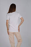 Повсякденна футболка для вагітних та годування 2334 1725 молочна, фото 4
